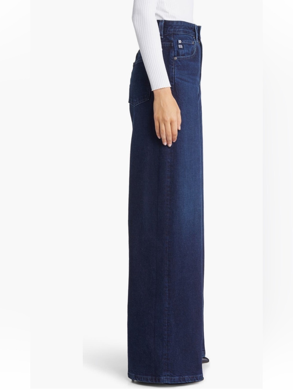 NWT AG Deven High Rise Ultra Wide Leg Jeans Dark Wash sz 29 - Picture 5 of 11